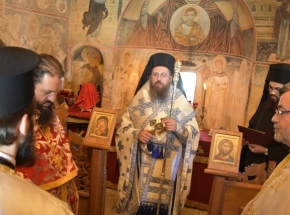 Архиерейска св. Литургия в Леворечкия манастир