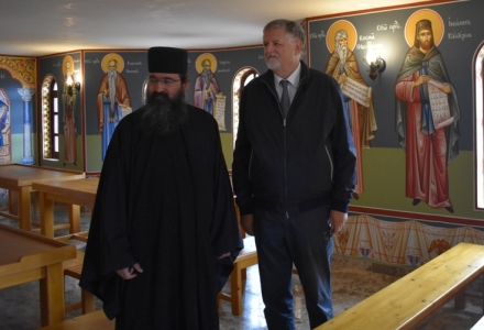 Дипломати от Германия на гости в манастира