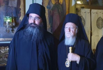 Посещение на Вселенския патриарх Вартоломей в манастира Есфигмен